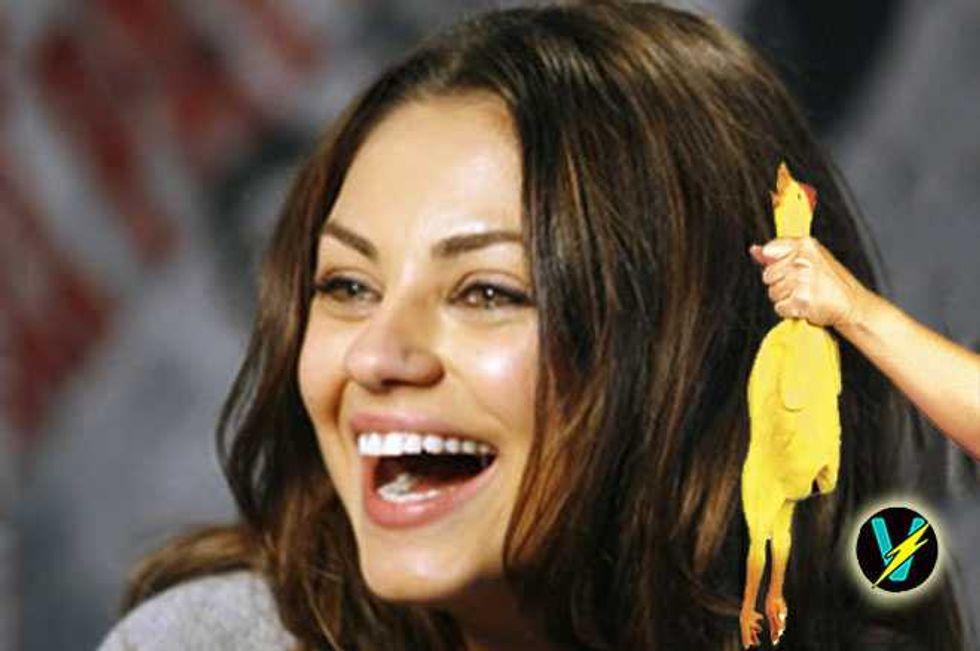 Watch! Mila Kunis And Ashton Kutcher's Hilarious Reaction To Stolen Chicken Allegations