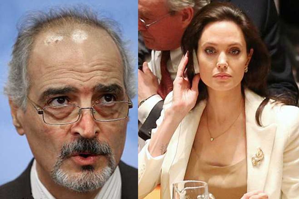 Syria Responds to Angelina Jolie—'You're Beautiful.'