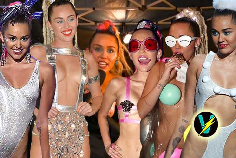 Miley Cyrus' Nip Slippin' Weed Tokin' Minaj Fightin' VMAs Extravaganza
