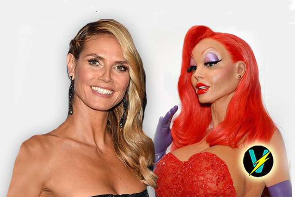 Heidi Klum Turning Into Halloween Jessica Rabbit Video Is Freakin’ Amazing