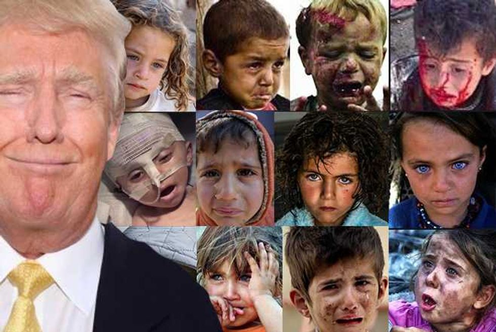 Donald Trump Wants To Kill Families Too When He ‘Bombs The Shit’ Out Of Syria