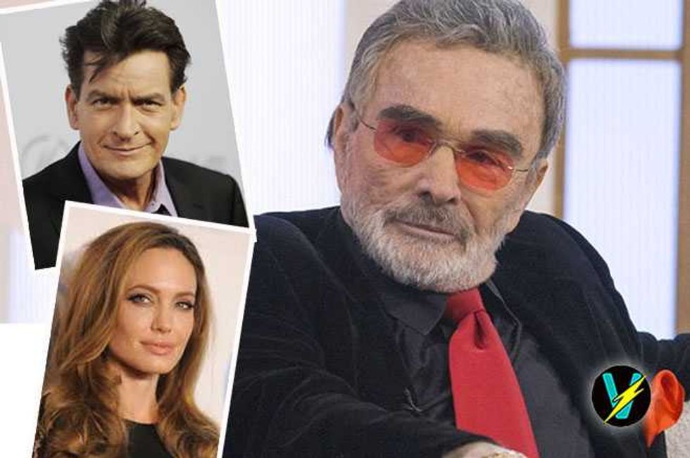 Burt Reynolds Tactlessly Weighs In On Charlie Sheen AND Angelina Jolie