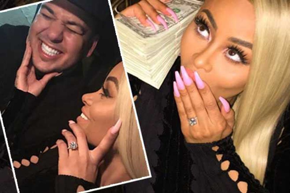 Rob Kardashian And Blac Chyna Get Engaged—Rest Of Family Leave Town