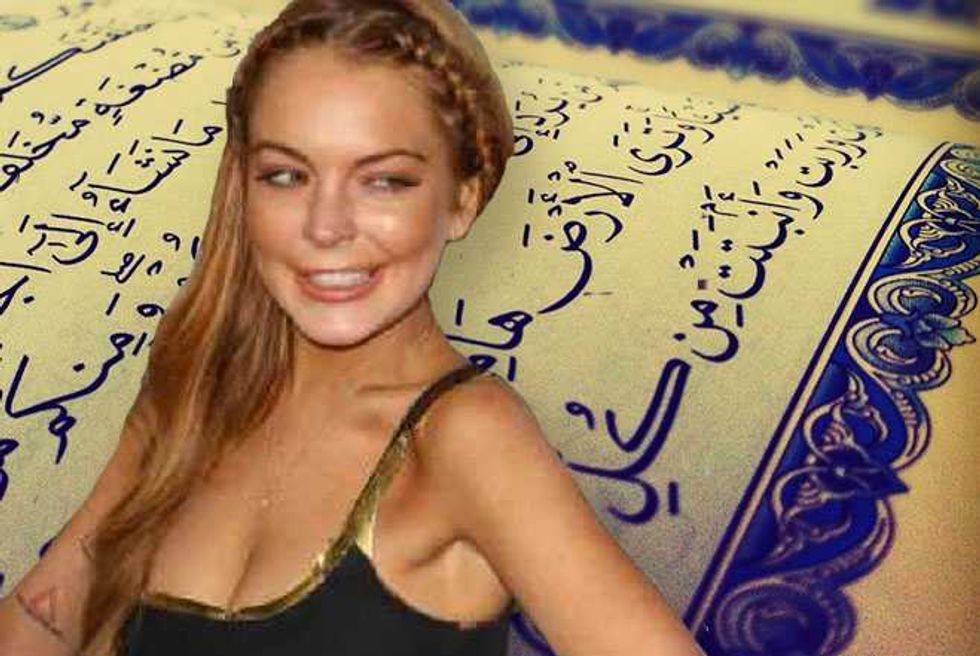 Lindsay Lohan Is Studying Islam, Reading The Koran, Getting Deep Yo