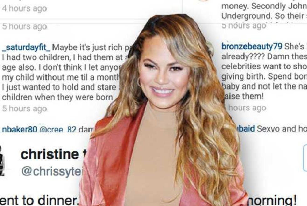 Chrissy Teigen Baby Furor Proves People Really Need To Get A Life