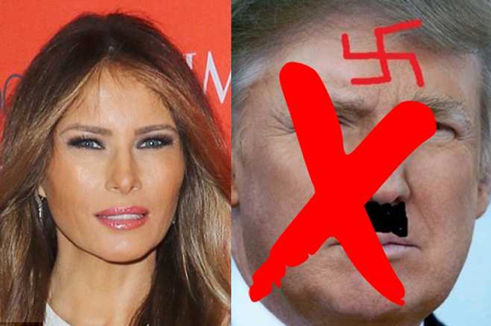 Melania Trump Clears Things Up About Donald—'He's Not Hitler.'