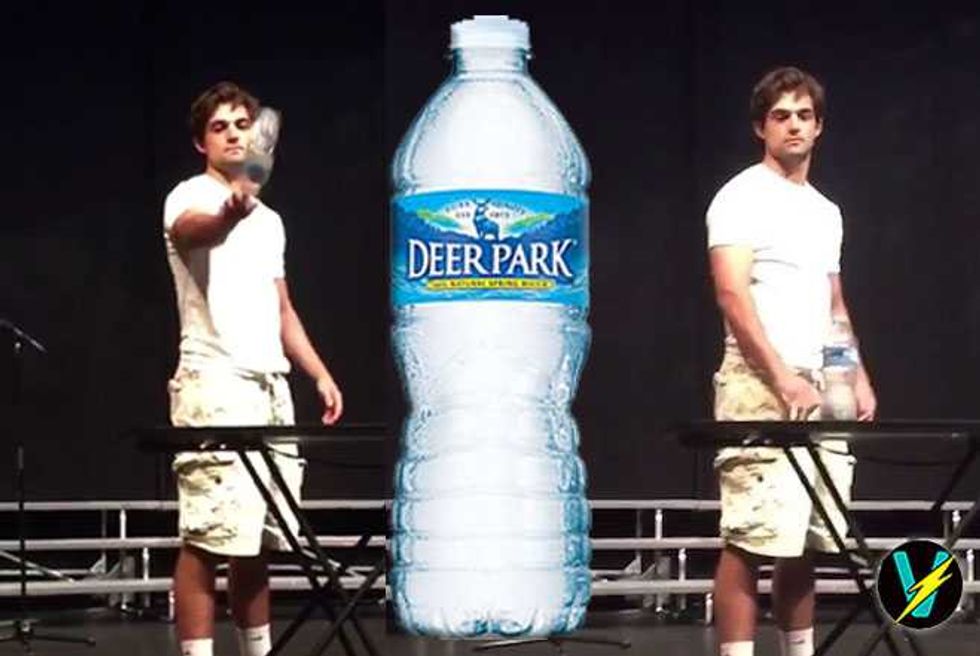 This Water Bottle Flip At A High School Talent Show Is Seriously Awesome