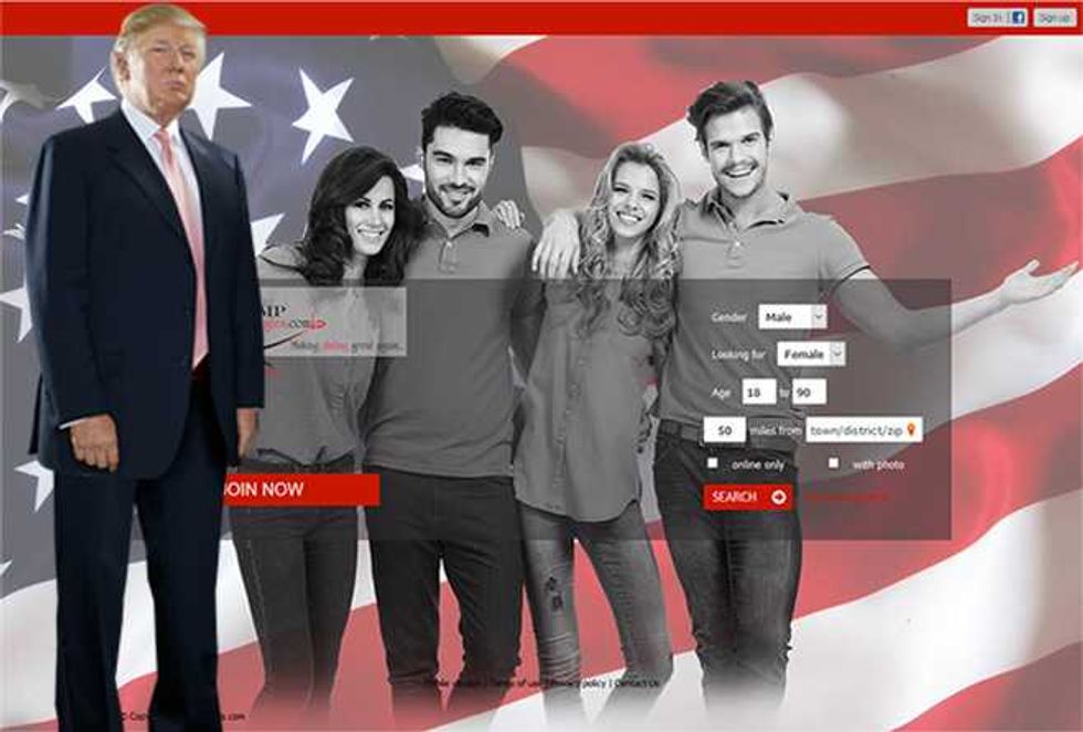 Dating Site For Trump Supporters—TrumpSingles, Making America Hate!