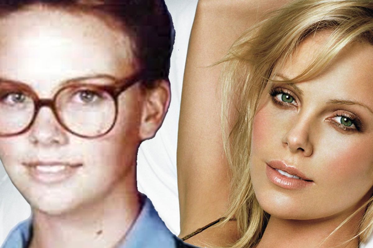 charlize theron pre fame jobs