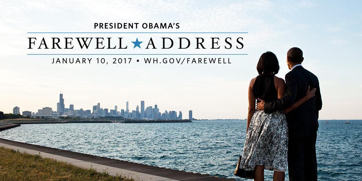 Reminder to Watch President Obama's Farewell Address Tonight [UPDATE]