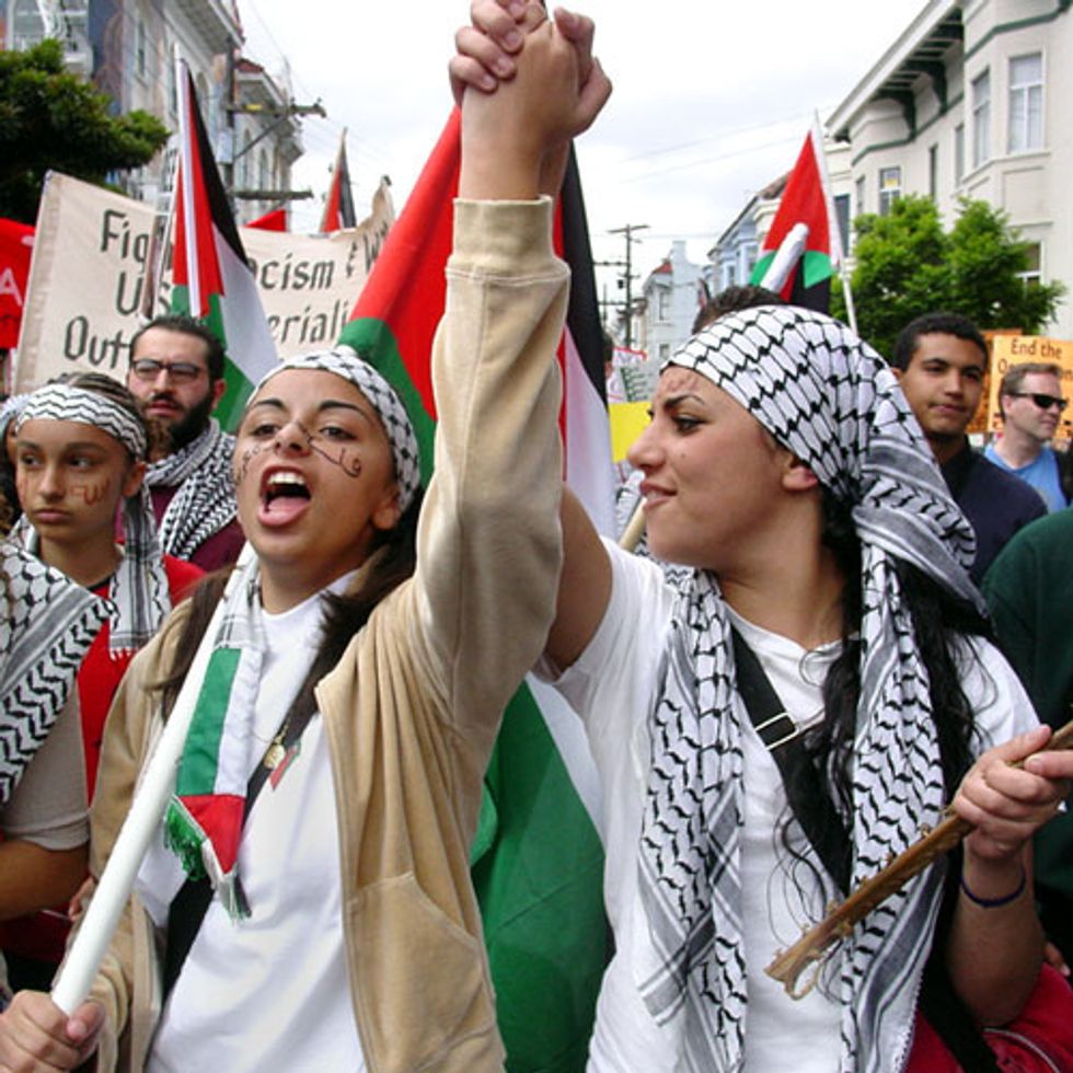 Women's March Against the Israeli Occupation of the West Bank, September 2002