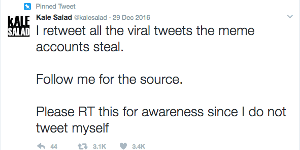 Meet Kale Salad, the Meme Account Giving Creative Ownership Back to the Internet