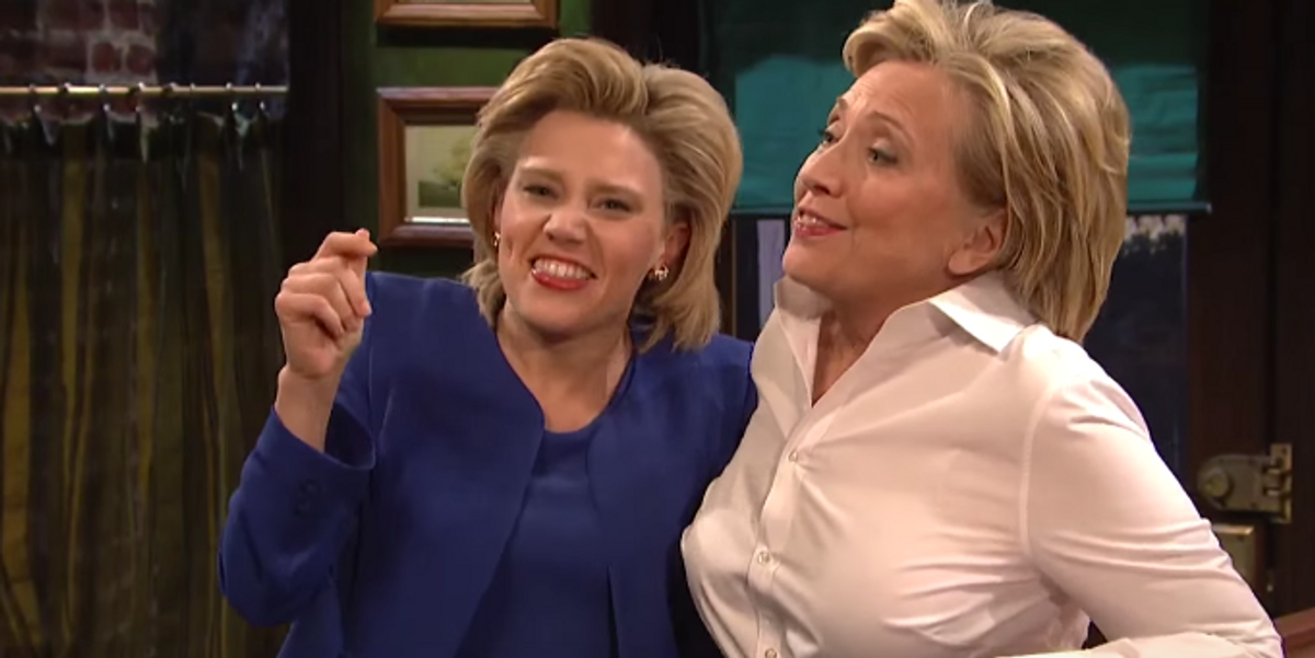 SNL Hillary Clinton and IRL Hillary Clinton Were Spotted Having Dinner in New York City