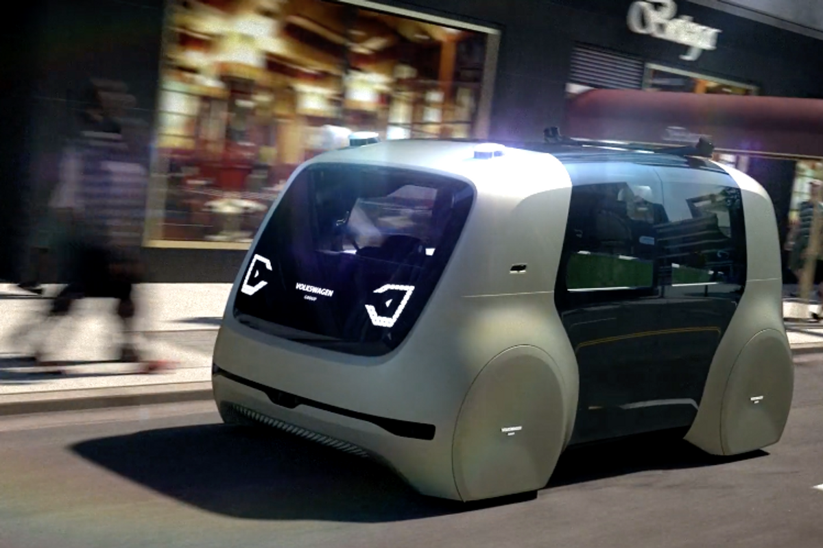 Sedric is Volkswagen's first fully self-driving car, and it looks annoyed