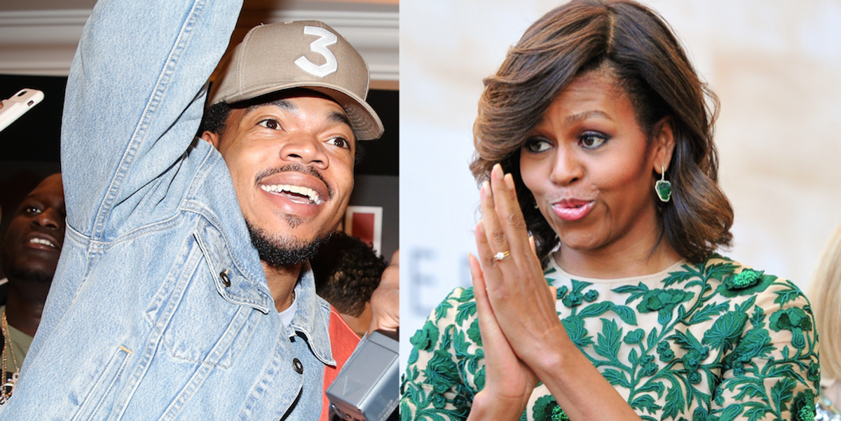 Michelle Obama Commends Chance the Rapper For Donating $1 Million to Chicago