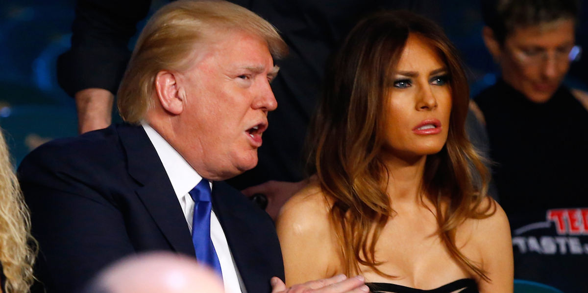 Watch Melania Smack Away Donald's Hand When He Tries to Hold it