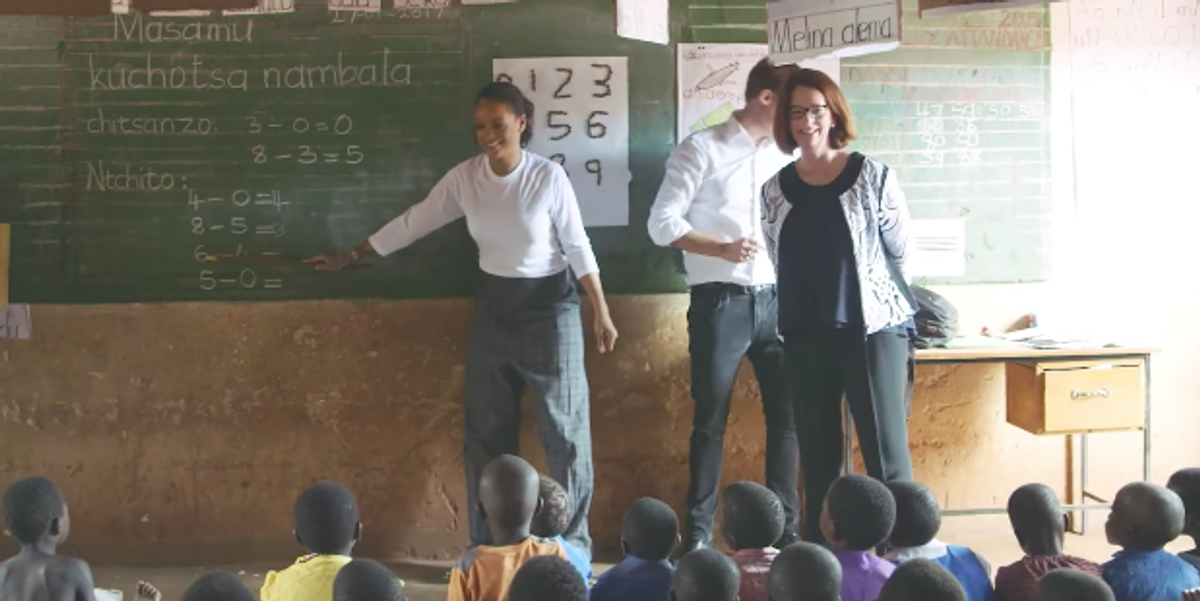 Watch Rihanna Visit School Kids in Malawi In New Documentary