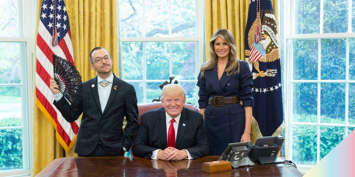 "Sassy" Teacher of the Year Poses with the Trumps, Thanks LGBT Community