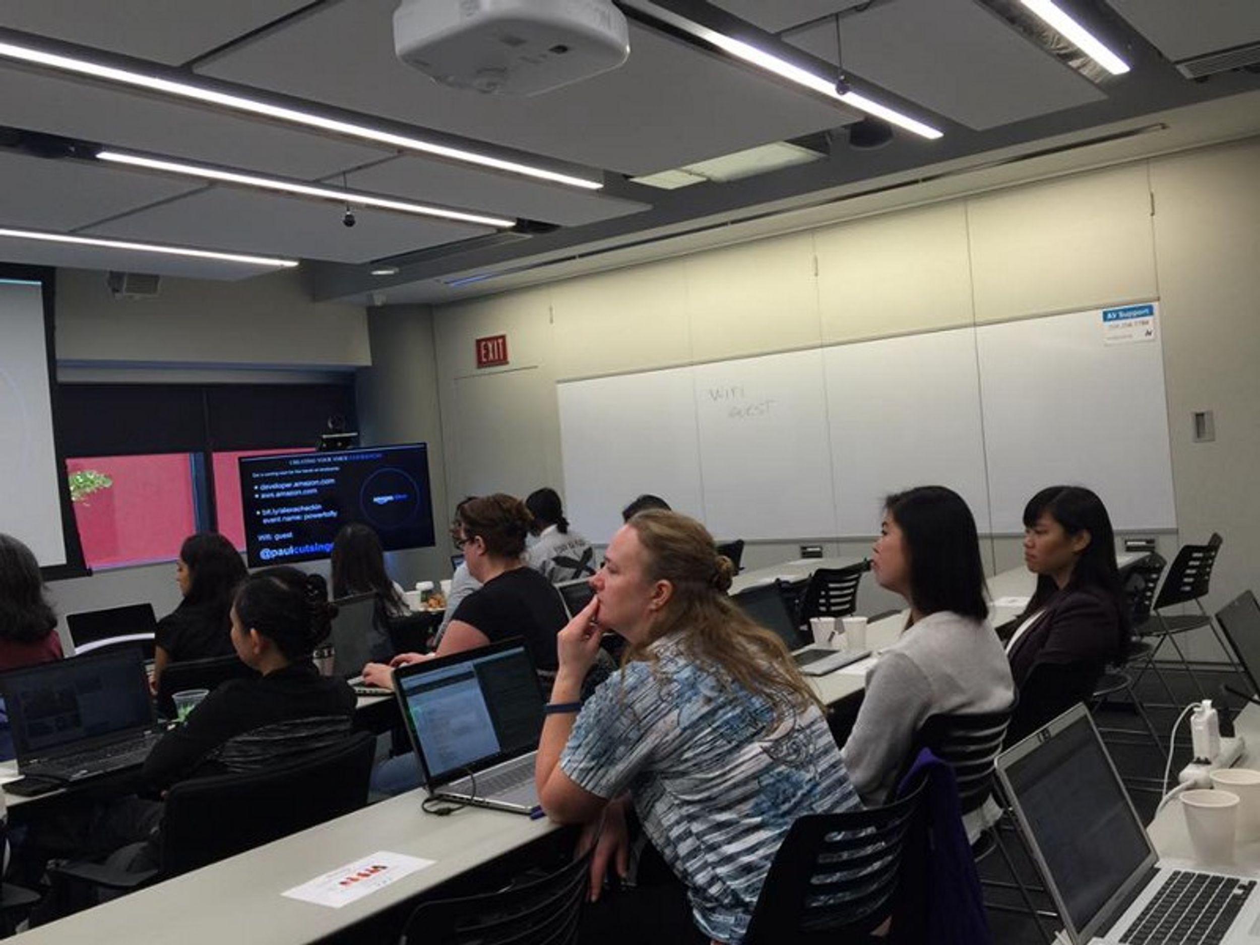 What happens when two tech companies host a workshop for women?