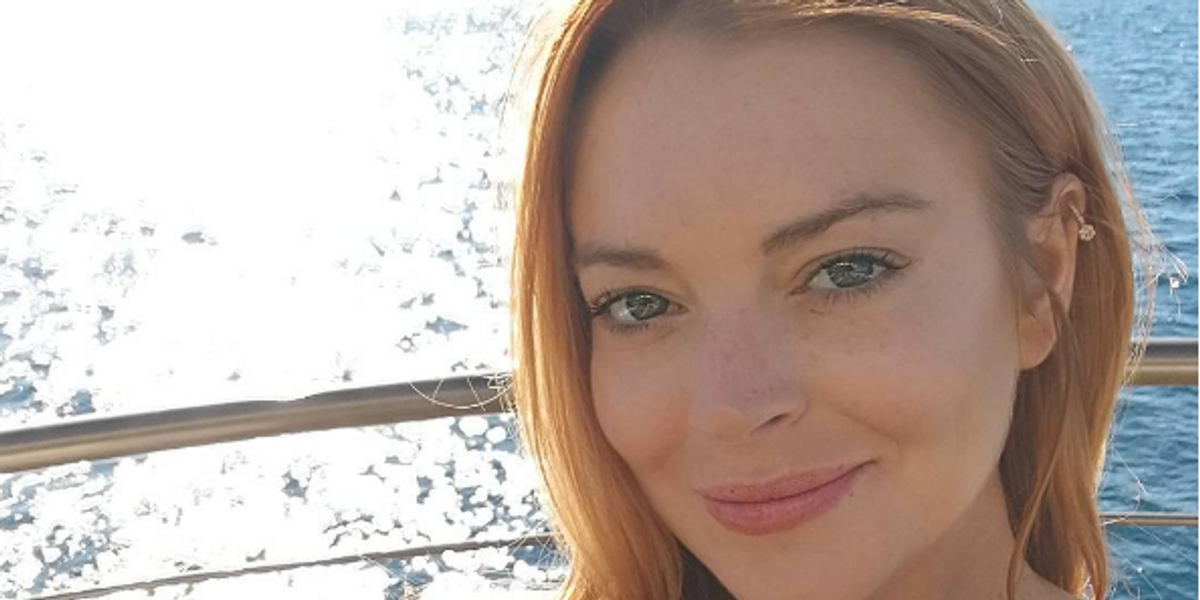 Lindsay Lohan Spent Her Fourth of July Pledging Allegiance to Trump