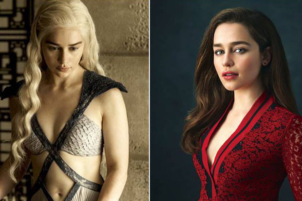 20+ Photos | Game of Thrones Fashion: Daenerys Targaryen vs. Emilia Clarke