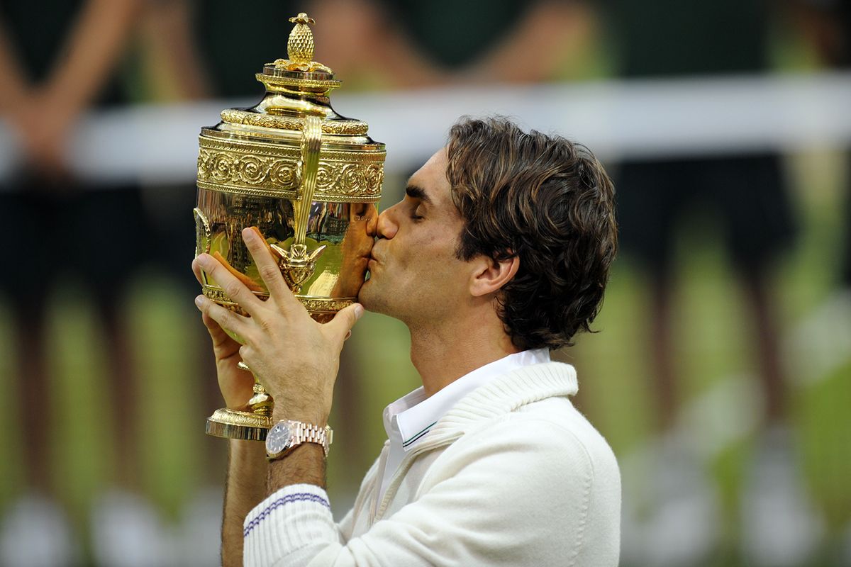 A Recap Of Roger Federer's 8 Wimbledon Awards In Pictures