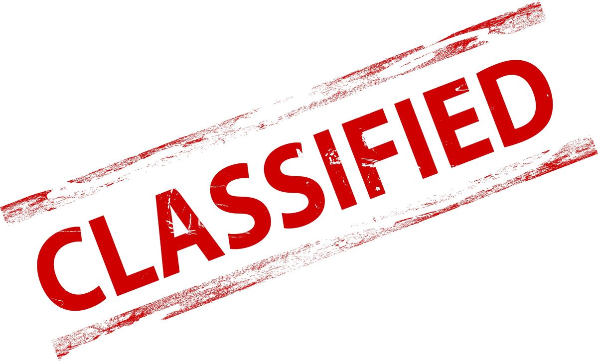 Classified Information Should Be...Classified