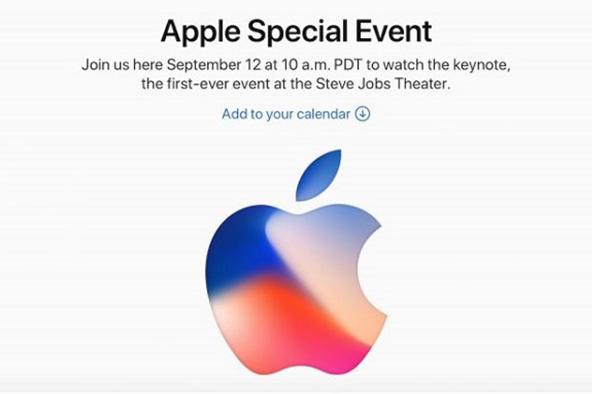 Why has Apple altered it's logo? People attempt to decode the 2017 Apple event invite.