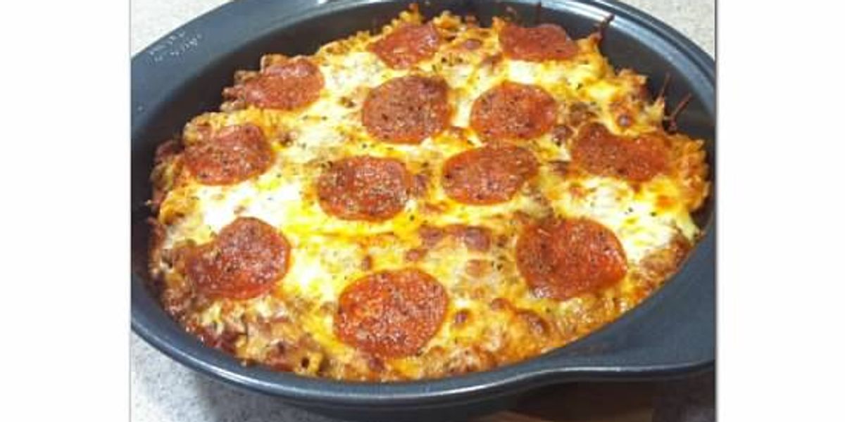 Pepperoni Pizza Casserole w/ Ground Beef My Recipe Magic