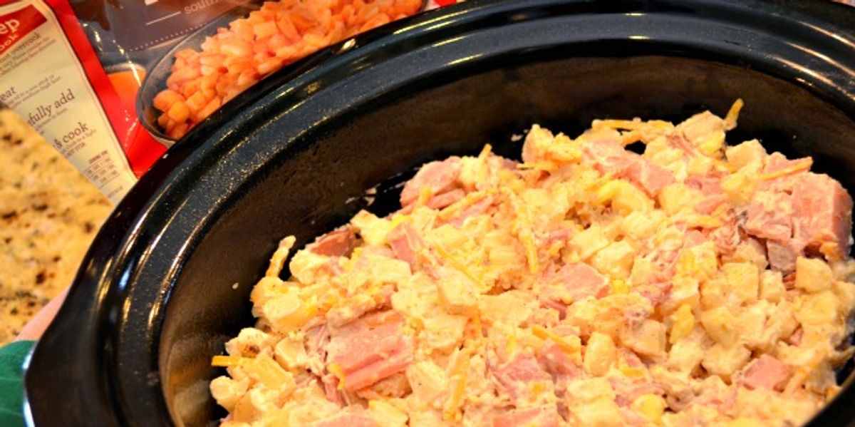 CrockPot Hash Browns & Ham My Recipe Magic