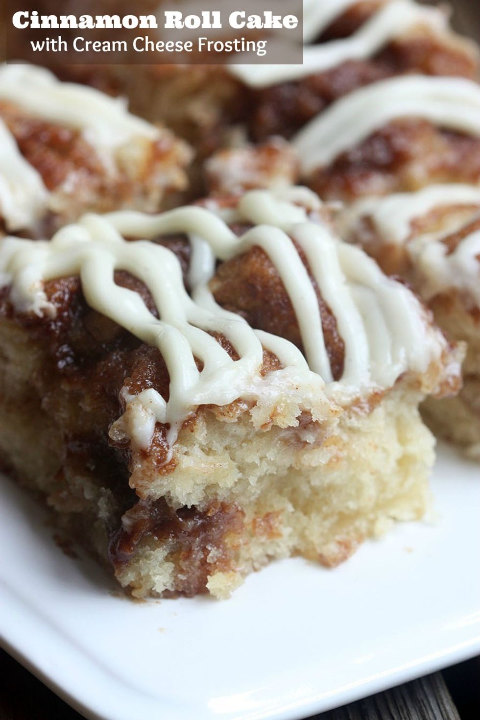 Cinnamon Roll Cake with Cream Cheese Frosting My Recipe Magic