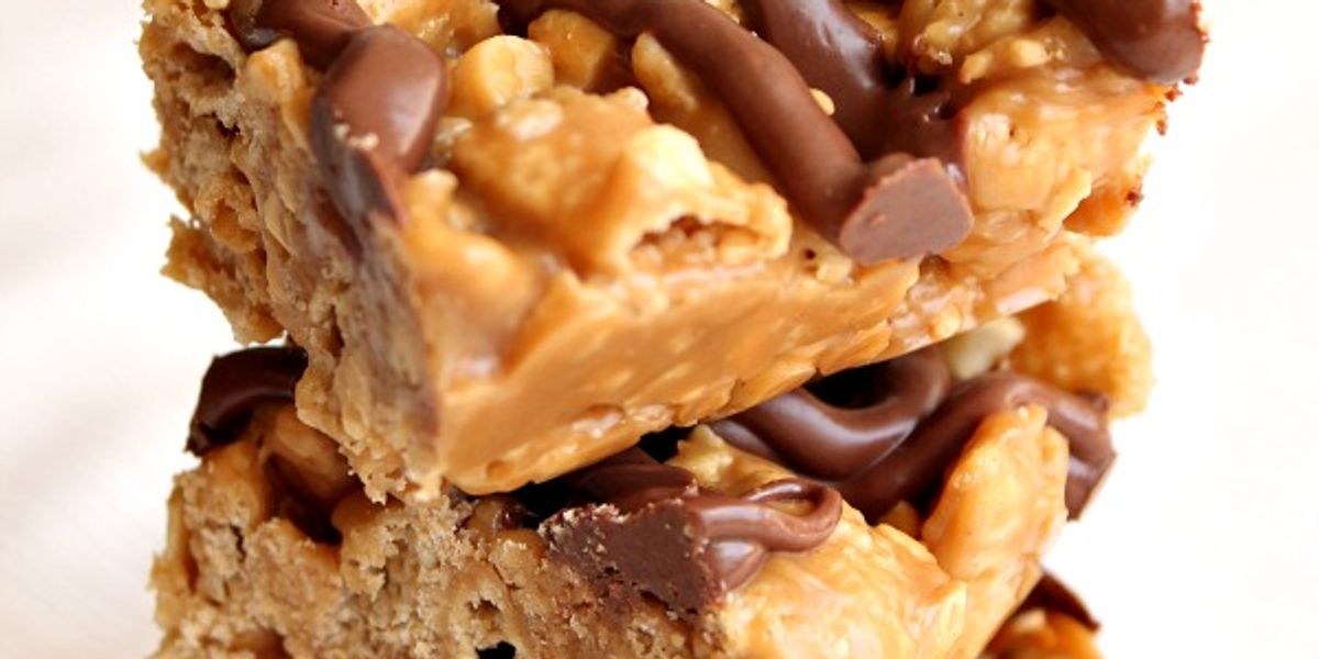 No Bake Peanut Butter Chex Bars My Recipe Magic
