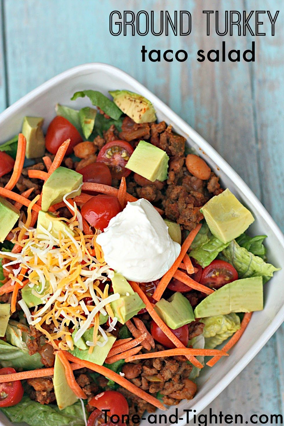 Ground Turkey Taco Salad - My Recipe Magic