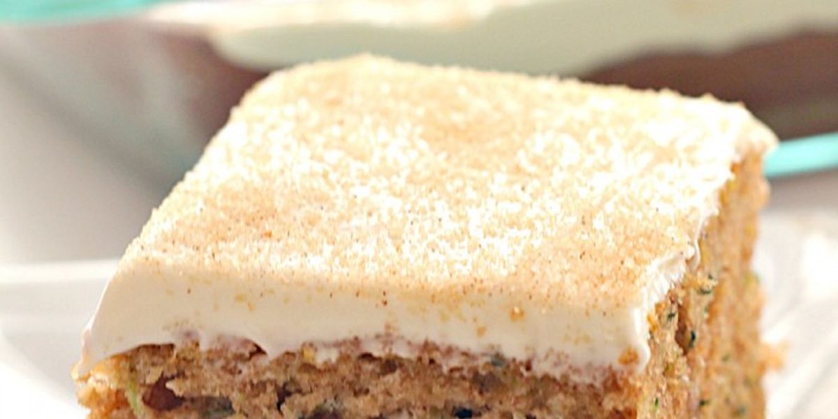 Cinnamon Zucchini Cake with Cream Cheese Frosting My Recipe Magic