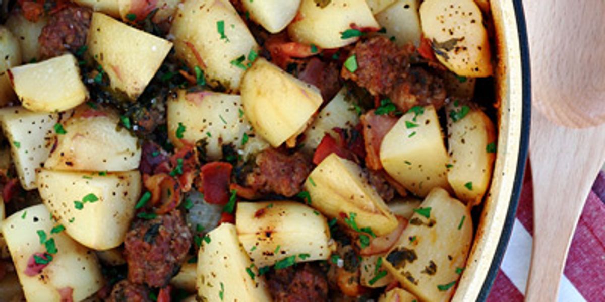 Dublin Coddle Potato, Sausage and Bacon Hot Pot My Recipe Magic