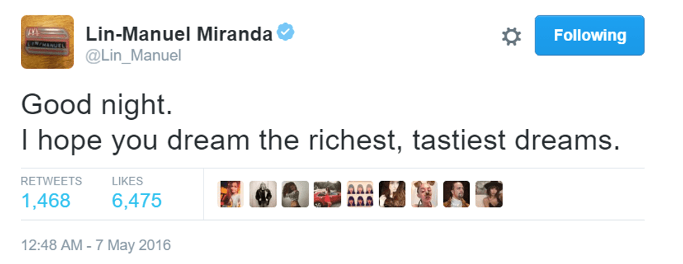 Lin Manuel Morning