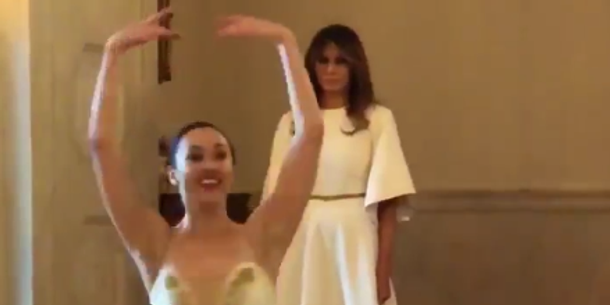 Take Pleasure in This Video of Melania Trump Stonily Watching Ballerinas