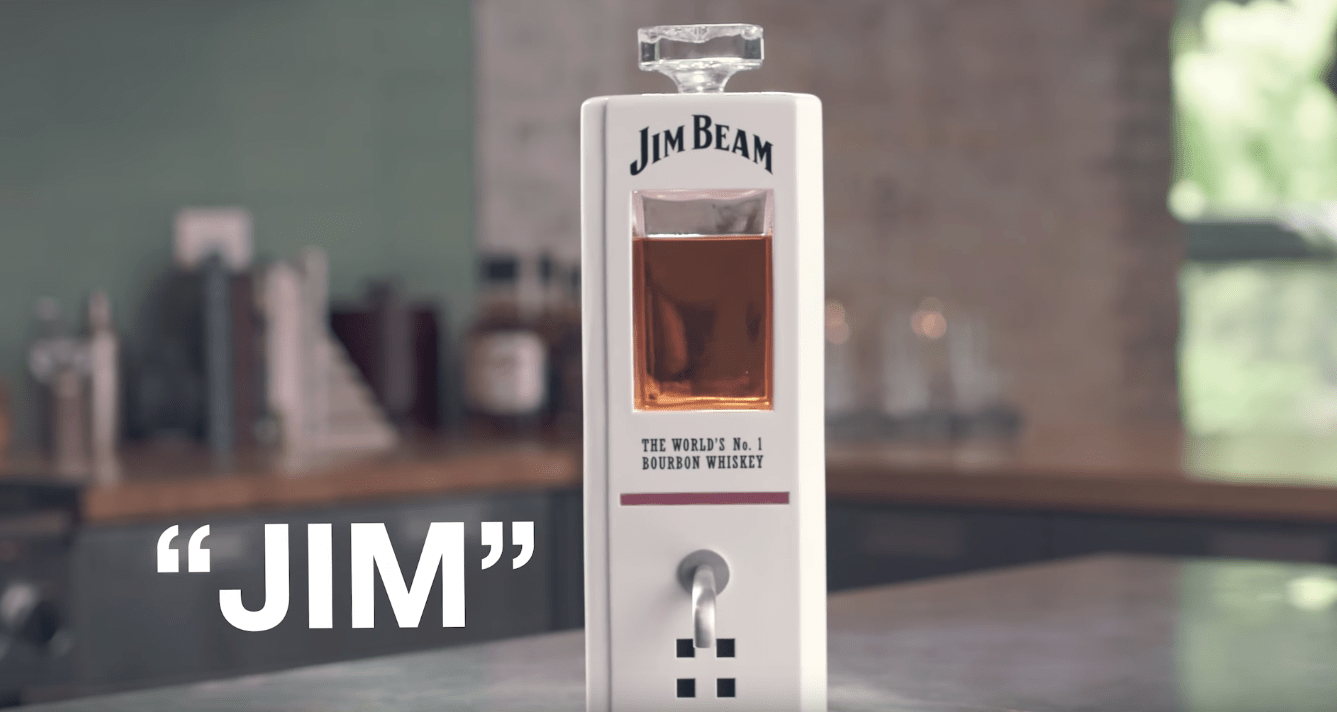 Jim Beam smart whiskey decanter pours drinks on command Gearbrain