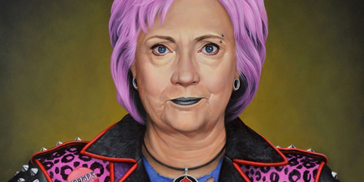 Punk Hillary Clinton Portrait Sets Off Bomb Threat at Art Miami