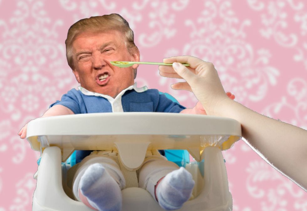 Did Somebody Spike Trump's Baby Formula With Trucker Speed Last Night?