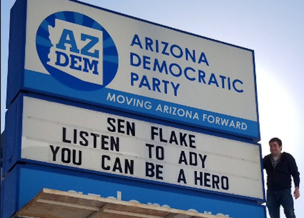 Can This Terminally Ill ALS Patient Change Jeff Flake's Vote On The GOP Tax Scam? Let's Hope So!