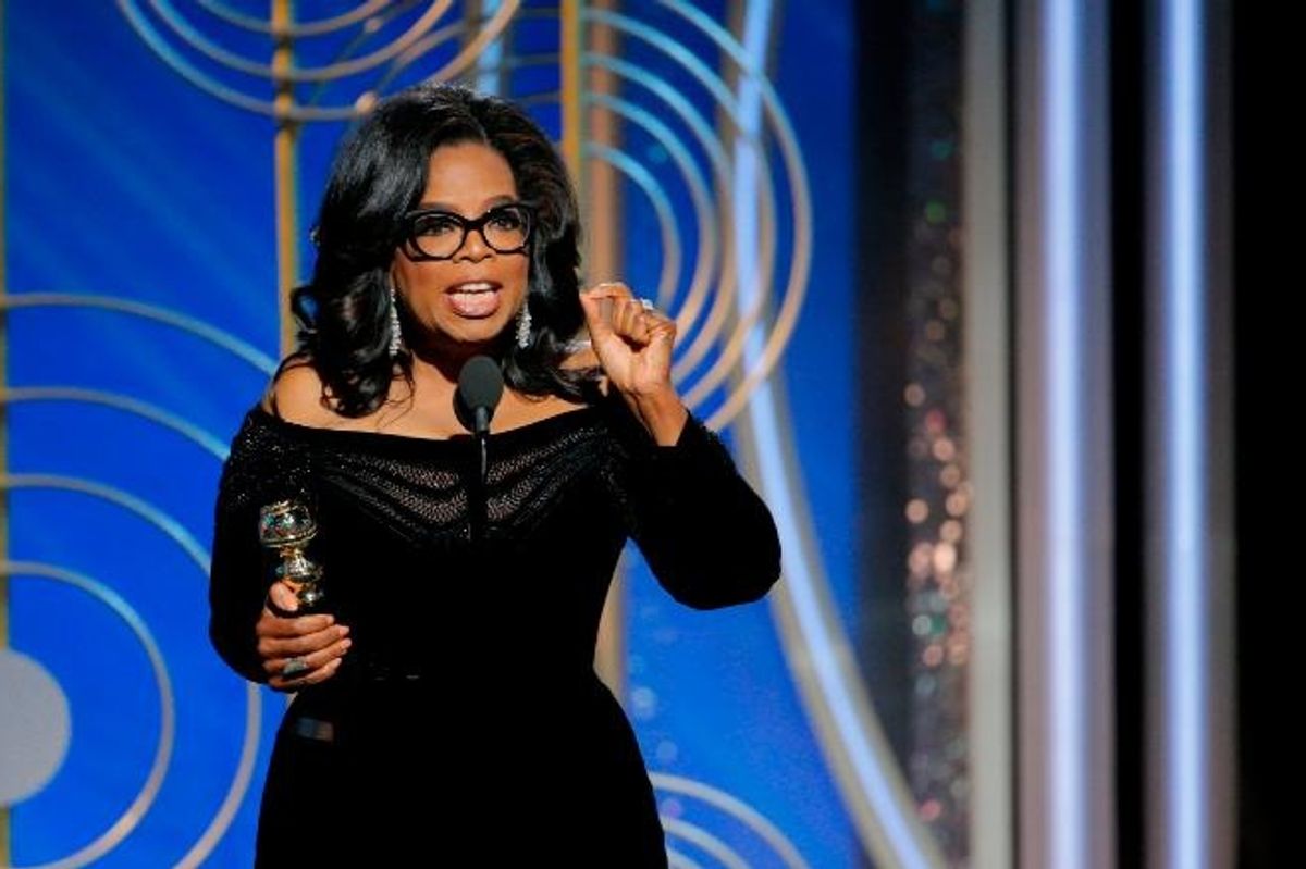 Oprah's powerful #MeToo speech lights up the Golden Globes