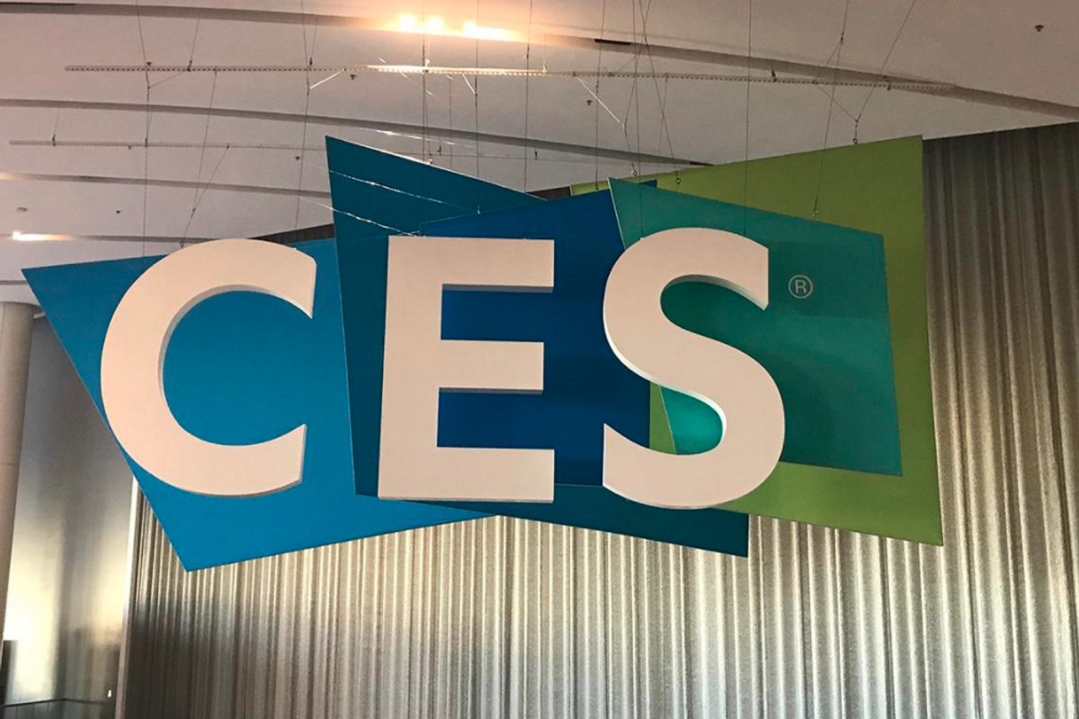 CES technology show sign