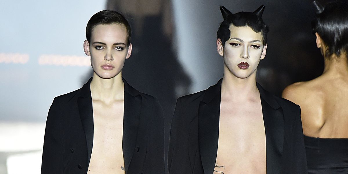 Violet Chachki Closed Kinky Moschino Show in Devil Horns