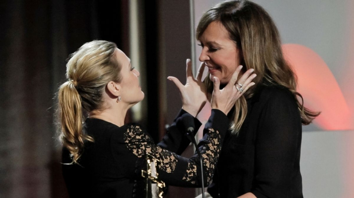 WATCH: Kate Winslet & Allison Janney Kiss During Awards Show