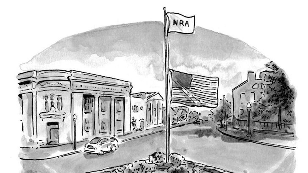 PHOTO: 'New Yorker' Cartoon Raises NRA Allegiance Above American Flag