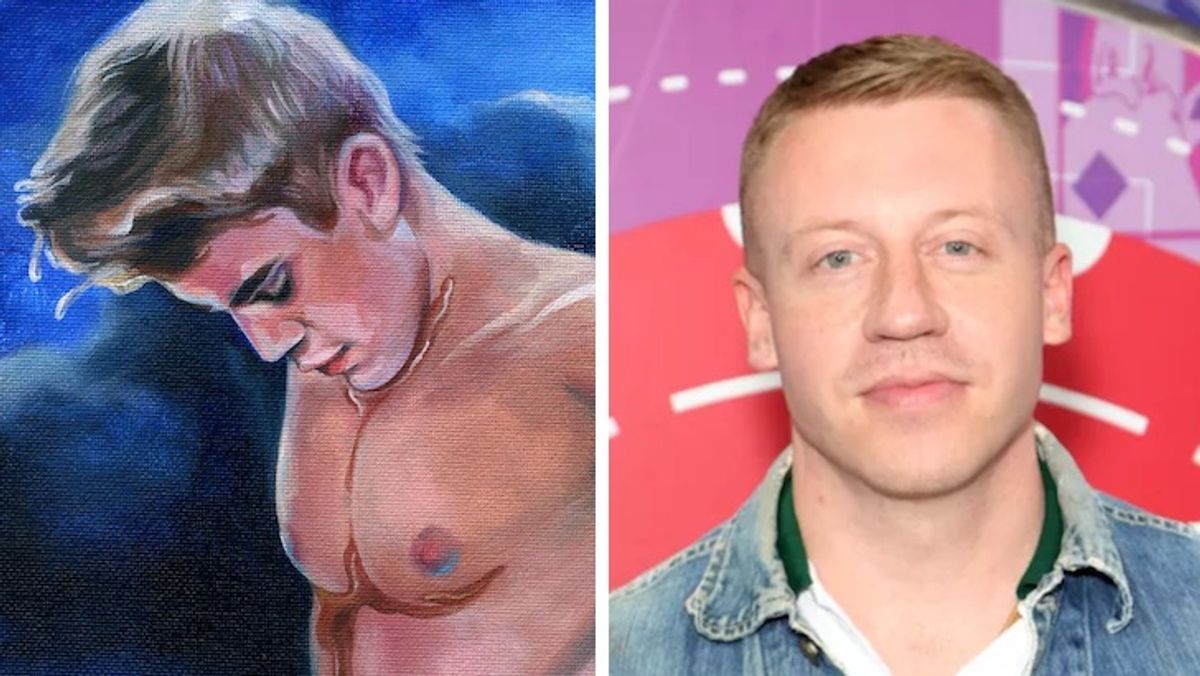 PHOTO: Nude Justin Bieber Pancake Painting Owned by Macklemore