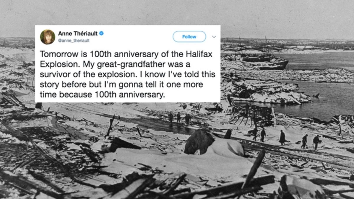 READ: The Story of a Halifax Explosion Survivor on its 100th Anniversary