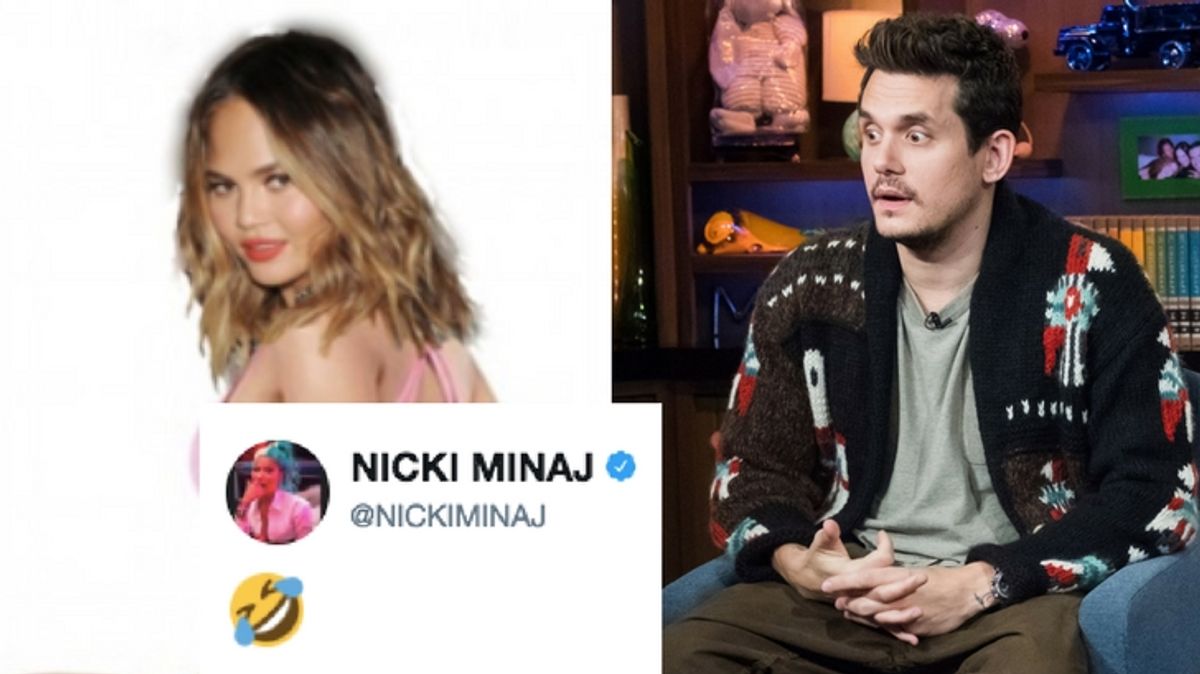 Chrissy Teigen Trolls John Mayer Using Photoshopped Nicki Minaj Photo