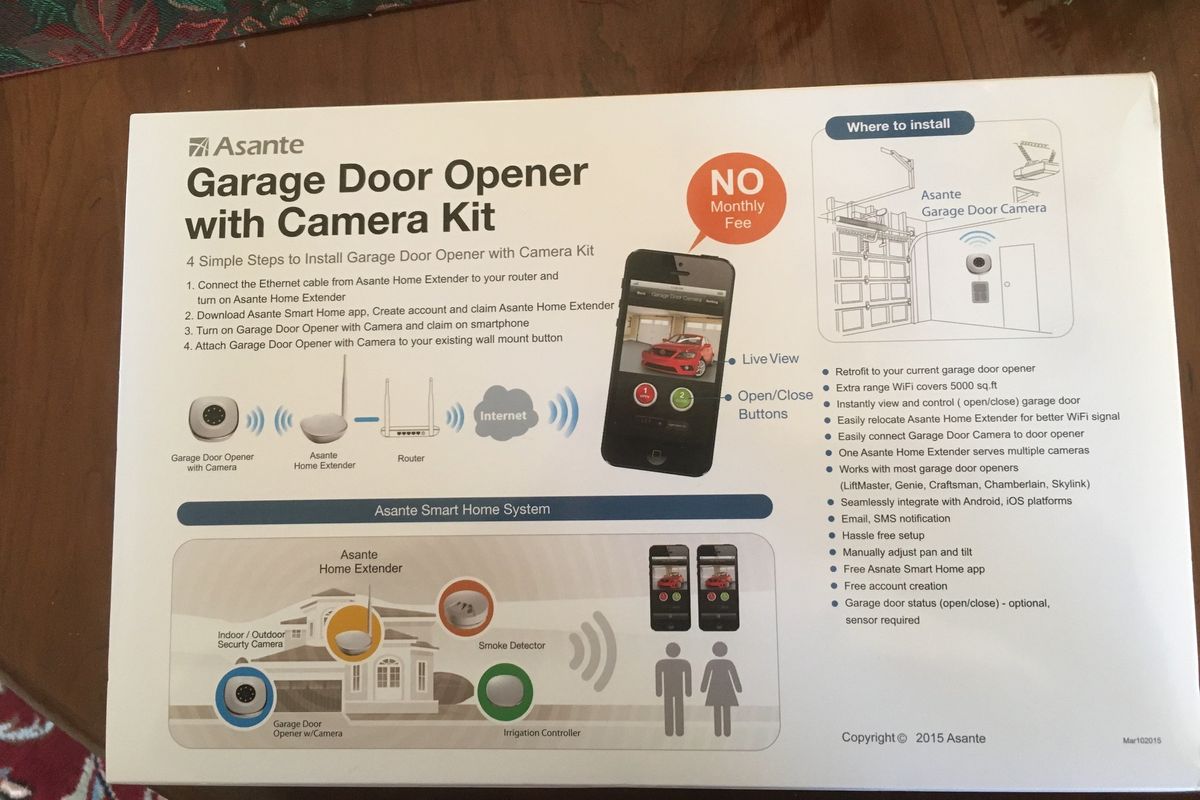 Asante Garage Door Opener and Wi-Fi Camera Review